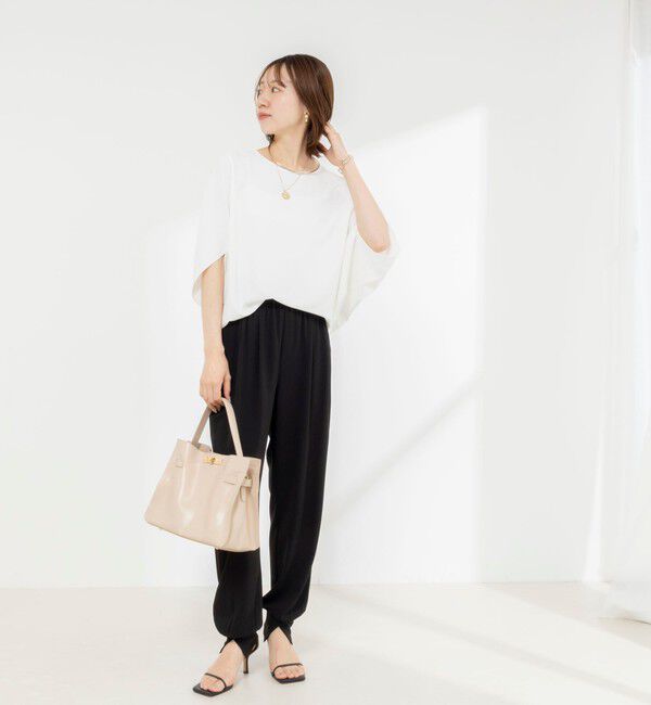 NOLLEY'S「【WEB限定】ウォッシャブルジョーゼットコクーンブラウス」|シャツ・ブラウス|
