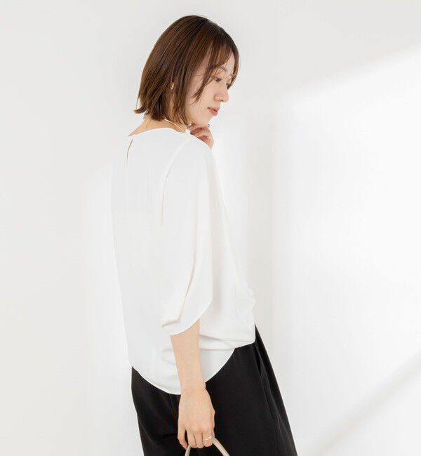 NOLLEY'S「【WEB限定】ウォッシャブルジョーゼットコクーンブラウス」|シャツ・ブラウス|