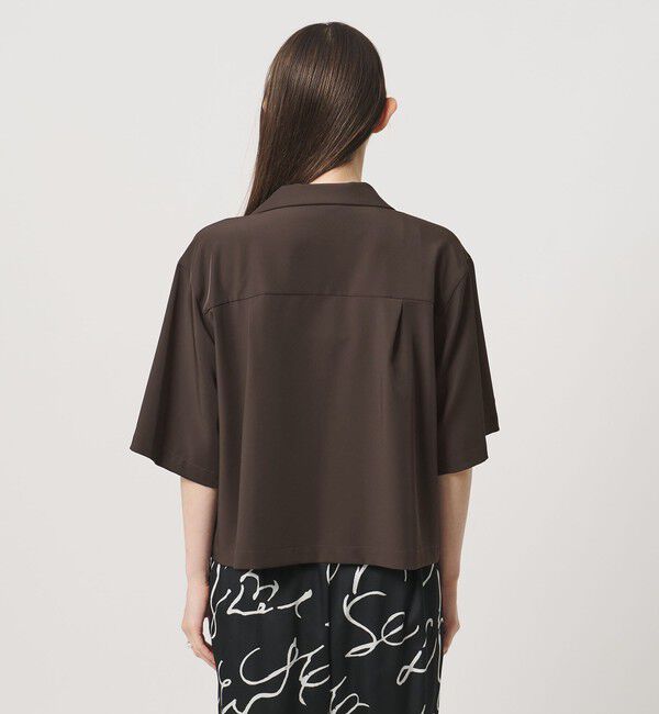UNITED ARROWS「ツイル ハーフスリーブ シャツ ジャケット ‐ストレッチ 防シワ 接触冷感‐」|シャツ・ブラウス|