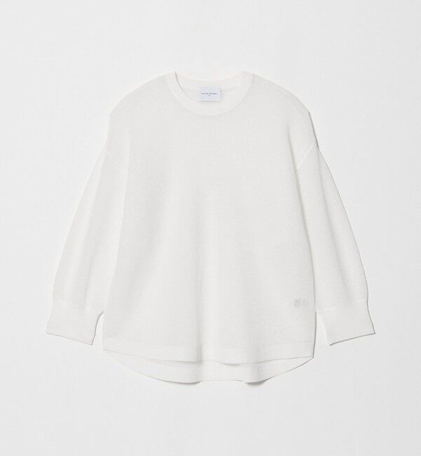 UNITED ARROWS「7分袖 ワッフル ニット」|ニット・セーター|
