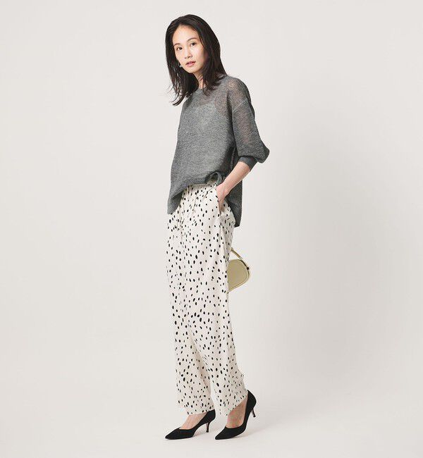 UNITED ARROWS「7分袖 ワッフル ニット」|ニット・セーター|