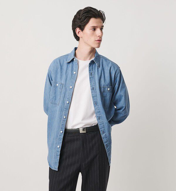 UNITED ARROWS「デニム オーバーシャツ「 SLOW &　」」|シャツ・ブラウス|
