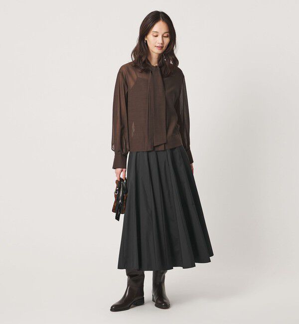 UNITED ARROWS「タフタ マチ スカート ‐はっ水‐」|フレア|