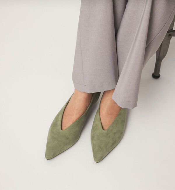 UNITED ARROWS green label relaxing「サイドVカット パンプス 撥水」|パンプス|
