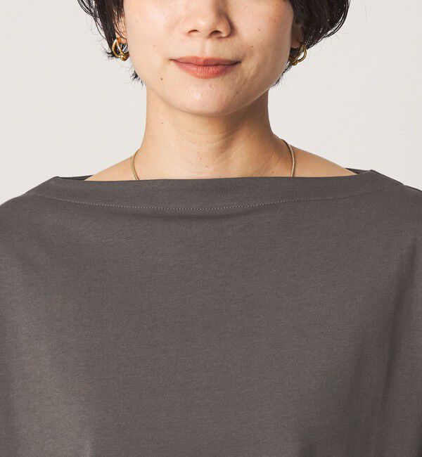 UNITED ARROWS green label relaxing「＜スタイリスト兵藤千尋さんコラボ＞クロップド ワイド ロングスリーブ Tシャツ UVカット」|Tシャツ・カットソー|