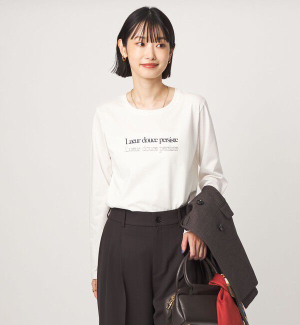 UNITED ARROWS green label relaxing「ロゴ  ロングスリーブ カットソー」|Tシャツ・カットソー|