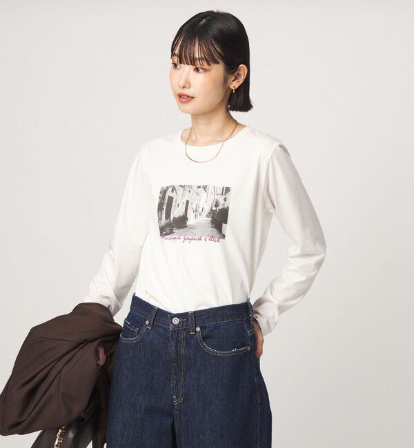 UNITED ARROWS green label relaxing「ロゴ  ロングスリーブ カットソー」|Tシャツ・カットソー|