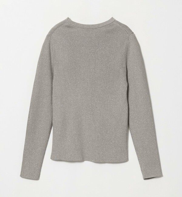 UNITED ARROWS green label relaxing「＜1_OF MINE＞ラメ リブ クルーネック ロングスリーブ プルオーバー ニット」|ニット・セーター|