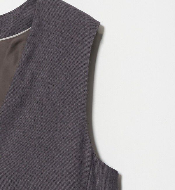 UNITED ARROWS green label relaxing「Vネック ジャンパースカート マシンウォッシャブル」|ワンピース|