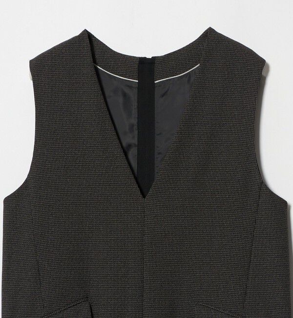 UNITED ARROWS green label relaxing「Vネック ジャンパースカート マシンウォッシャブル」|ワンピース|