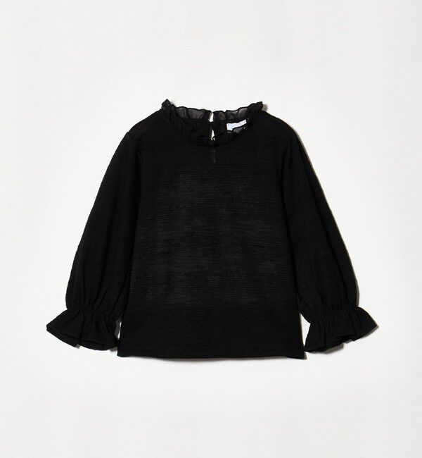 UNITED ARROWS green label relaxing「カット ジャガード ブラウス / キッズ 100cm-130cm」|Tシャツ・カットソー|BLACK