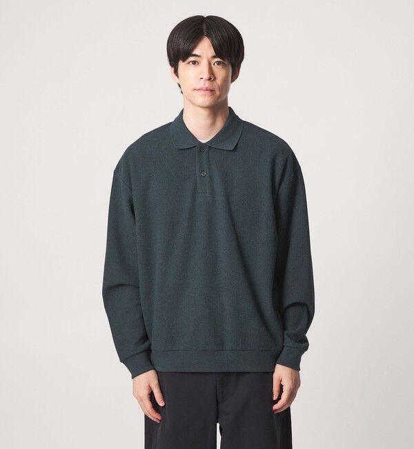 UNITED ARROWS green label relaxing「ワッフル 長袖 ポロシャツ」|ポロシャツ|