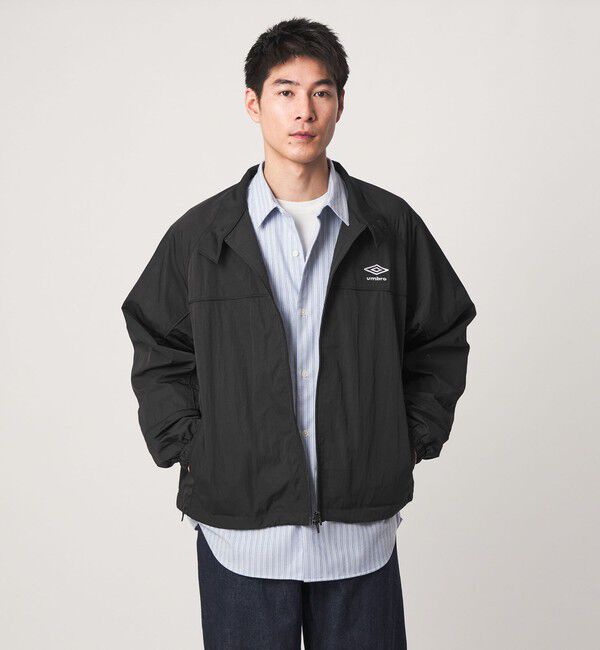 UNITED ARROWS green label relaxing「【別注】＜UMBRO＞トラック ジャケット ブルゾン」|ブルゾン・スタジャン|BLACK