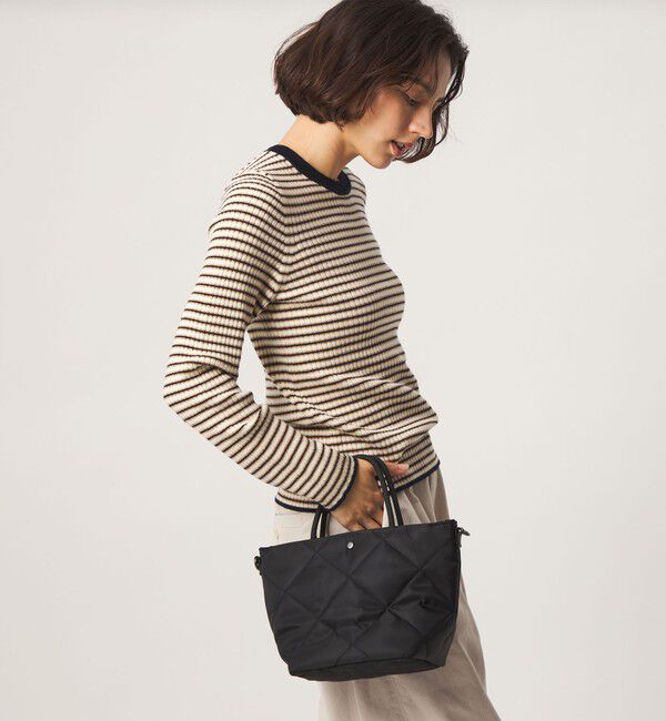 UNITED ARROWS green label relaxing「＜PARTE＞キルティング 2WAYバッグ / トートバッグ / ショルダーバッグ はっ水」|トートバッグ|BLACK
