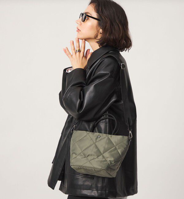 UNITED ARROWS green label relaxing「＜PARTE＞キルティング 2WAYバッグ / トートバッグ / ショルダーバッグ はっ水」|トートバッグ|OLIVE