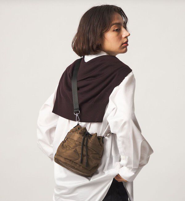 UNITED ARROWS green label relaxing「【WEB限定】＜PARTE＞キルティング ドロストバッグ ミニ / ショルダーバッグ はっ水」|ショルダー・メッセンジャー|