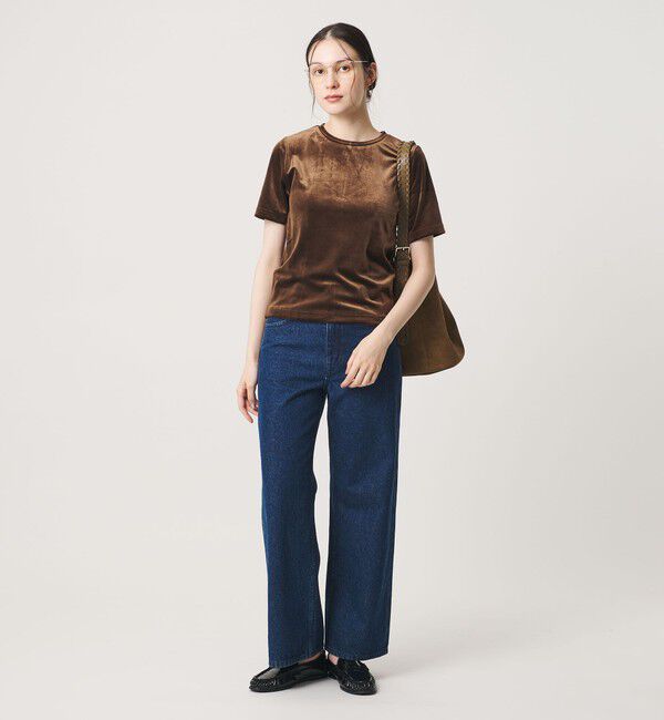 BEAUTY&YOUTH UNITED ARROWS「ベロア コンパクト ショートスリーブTシャツ」|Tシャツ・カットソー|
