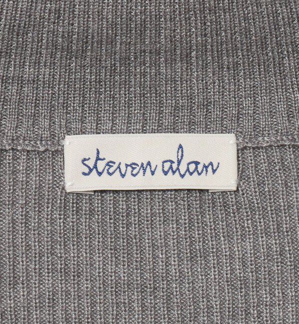 STEVEN ALAN「＜Steven Alan＞リブ ジップアップ プルオーバー」|カーディガン|