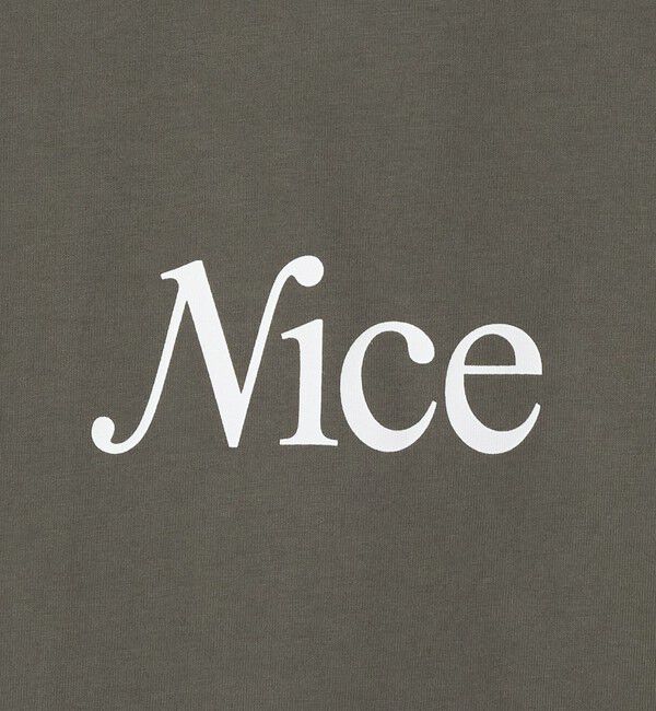 NICE WEATHER「＜NICE WEATHER＞NICE ロゴ ロング スリーブTシャツ」|Tシャツ・カットソー|