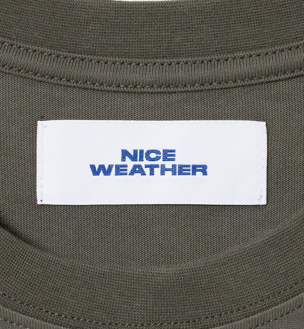 NICE WEATHER「＜NICE WEATHER＞NICE ロゴ ロング スリーブTシャツ」|Tシャツ・カットソー|