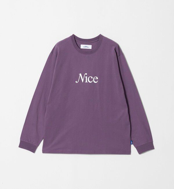 NICE WEATHER「＜NICE WEATHER＞NICE ロゴ ロング スリーブTシャツ」|Tシャツ・カットソー|