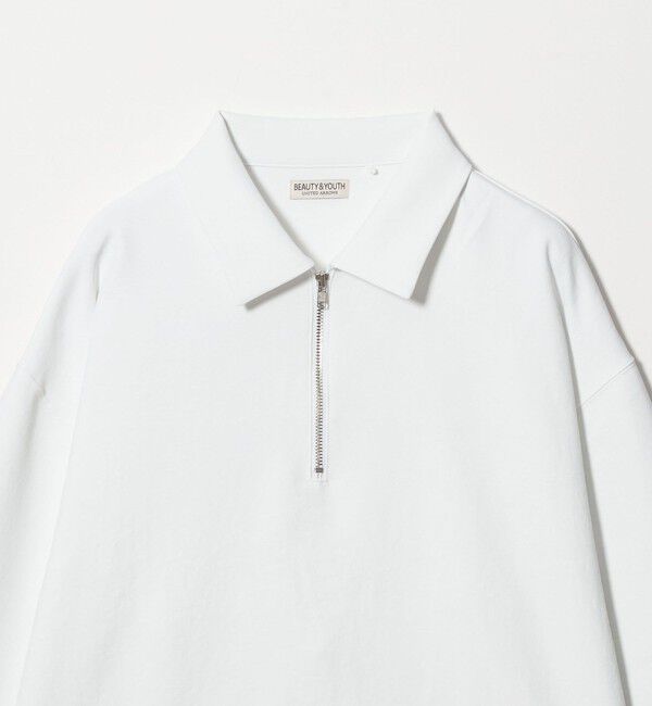 BEAUTY&YOUTH UNITED ARROWS「FUSION TWILL ハーフジップ カットソー UVカット タテヨコストレッチ 」|Tシャツ・カットソー|