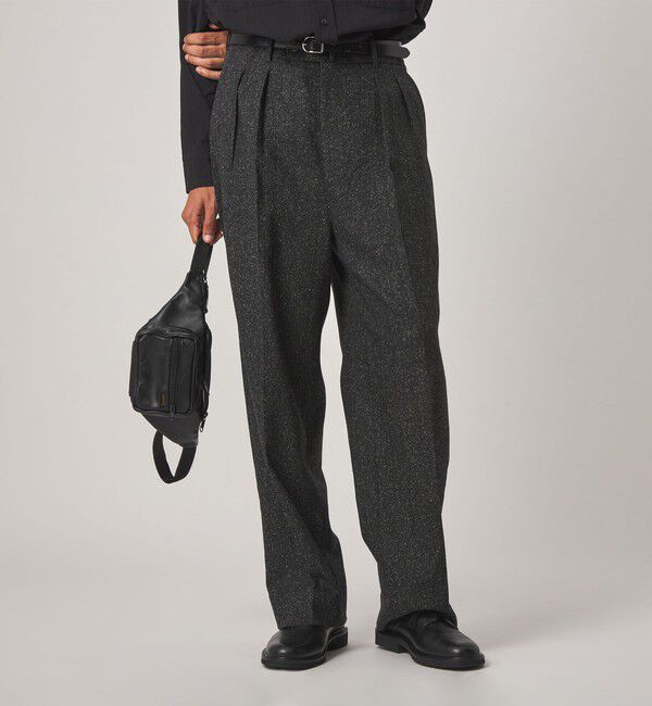 STEVEN ALAN「＜Steven Alan＞ ネップ ヘリンボーンツイード イン ツープリーツ ドレス トラウザーズ II」|スラックス|