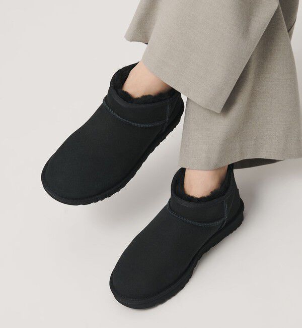 BEAUTY&YOUTH UNITED ARROWS「＜UGG＞クラッシック ウルトラミニ ブーツ」|ロングブーツ|BLACK