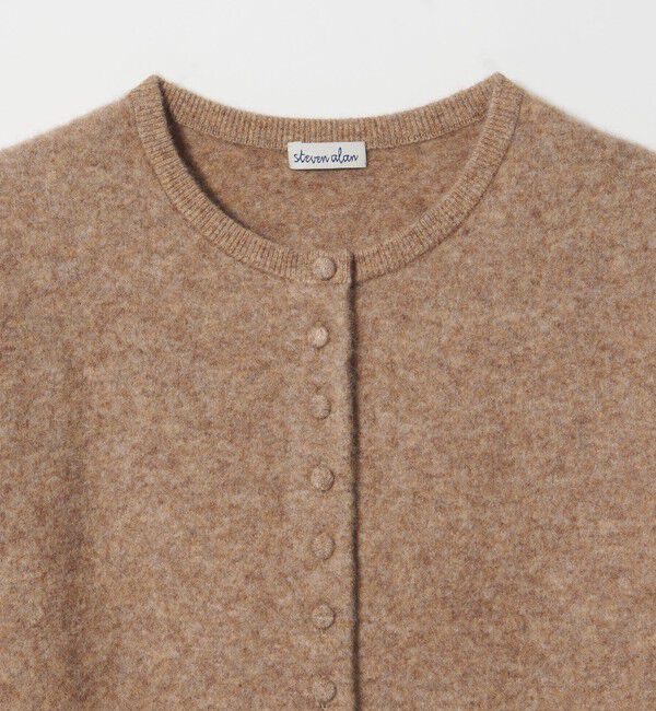 STEVEN ALAN「＜Steven Alan＞ウール ナイロン キャメル ミックス カーディガン」|カーディガン|