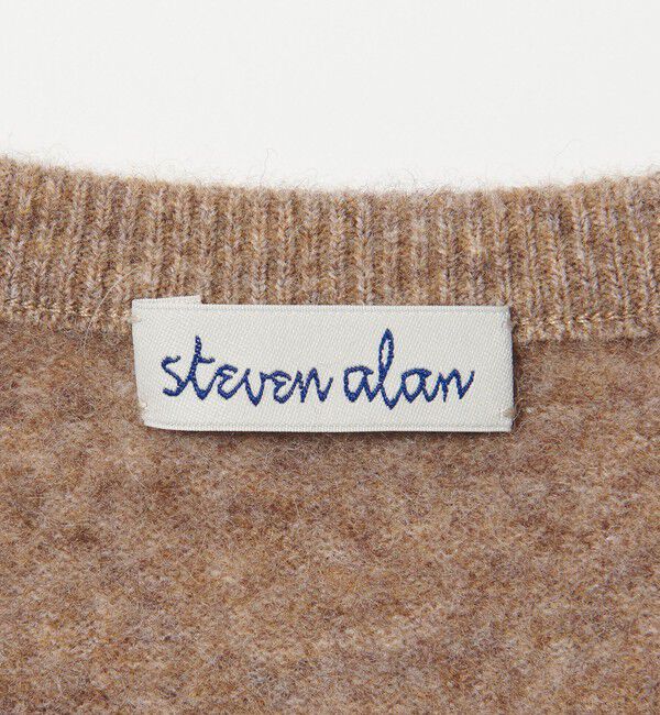 STEVEN ALAN「＜Steven Alan＞ウール ナイロン キャメル ミックス カーディガン」|カーディガン|