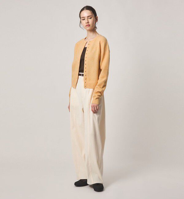 STEVEN ALAN「＜Steven Alan＞ウール ナイロン キャメル ミックス カーディガン」|カーディガン|