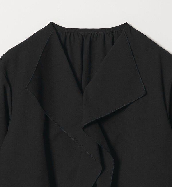 BEAUTY&YOUTH UNITED ARROWS「ソリッド＆ストライプ ラッフル シャツブラウス ウォッシャブル」|シャツ・ブラウス|