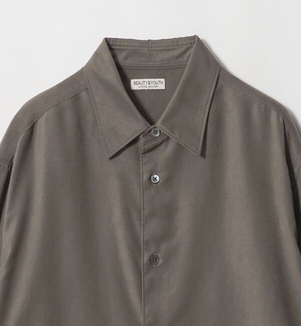 BEAUTY&YOUTH UNITED ARROWS「スエードタッチ レギュラー スクエア シャツ FORM型」|シャツ・ブラウス|