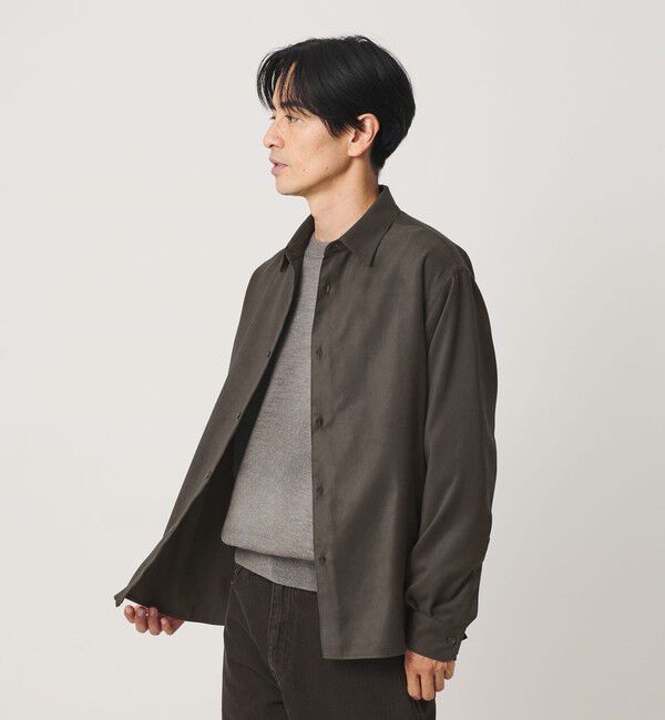 BEAUTY&YOUTH UNITED ARROWS「スエードタッチ レギュラー スクエア シャツ FORM型」|シャツ・ブラウス|