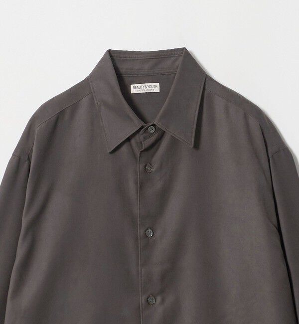 BEAUTY&YOUTH UNITED ARROWS「スエードタッチ レギュラー スクエア シャツ FORM型」|シャツ・ブラウス|