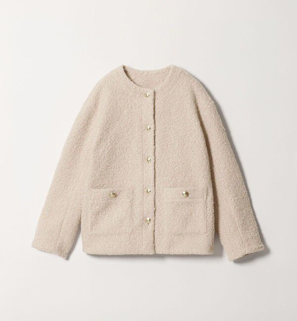 BEAUTY&YOUTH UNITED ARROWS「【WEB限定】ナッピング ノーカラージャケット」|ノーカラージャケット|BEIGE