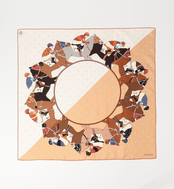 TOMORROWLAND GOODS「ATELIER TOMORROW HORSE シルクスカーフ」|バンダナ・スカーフ|