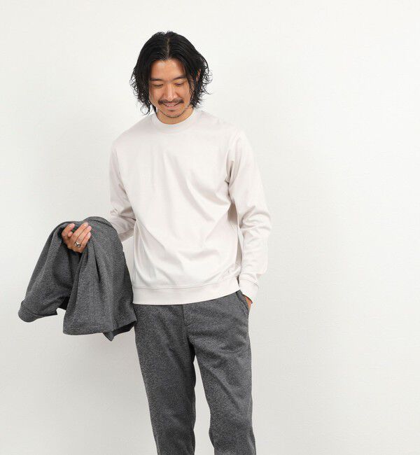 NOLLEY'S goodman「《ビジカジ対応》シルケットスムース クルーネック ドレスロンT 26AW」|Tシャツ・カットソー|