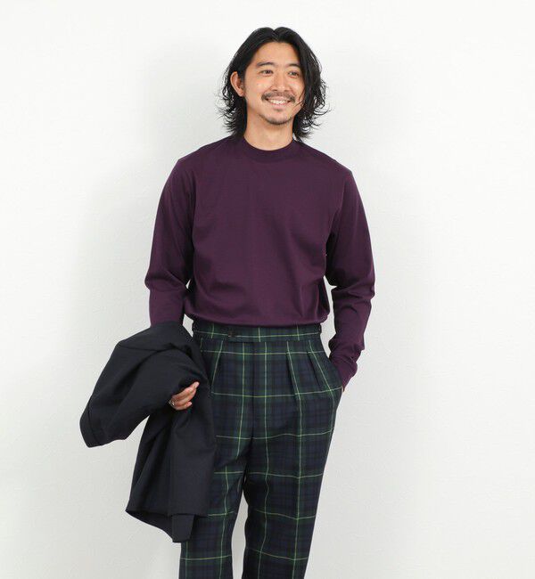 NOLLEY'S goodman「《ビジカジ対応》シルケットスムース クルーネック ドレスロンT 26AW」|Tシャツ・カットソー|