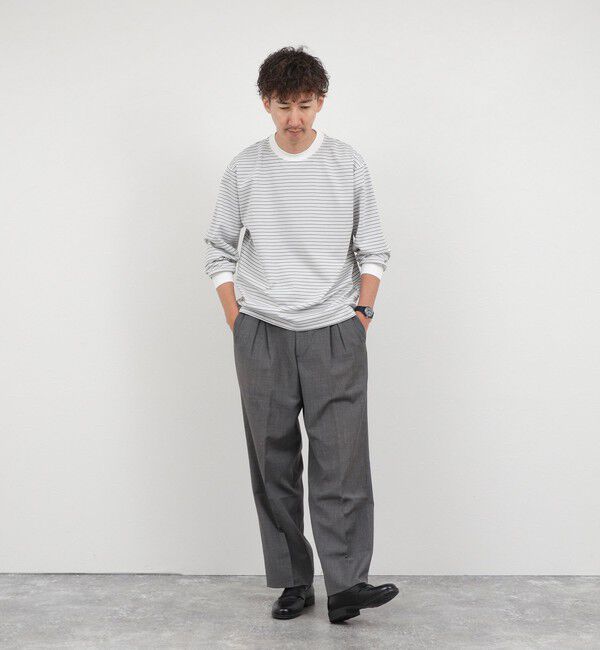NOLLEY'S goodman「超長綿シルケットボーダーTシャツL/S 26AW」|Tシャツ・カットソー|