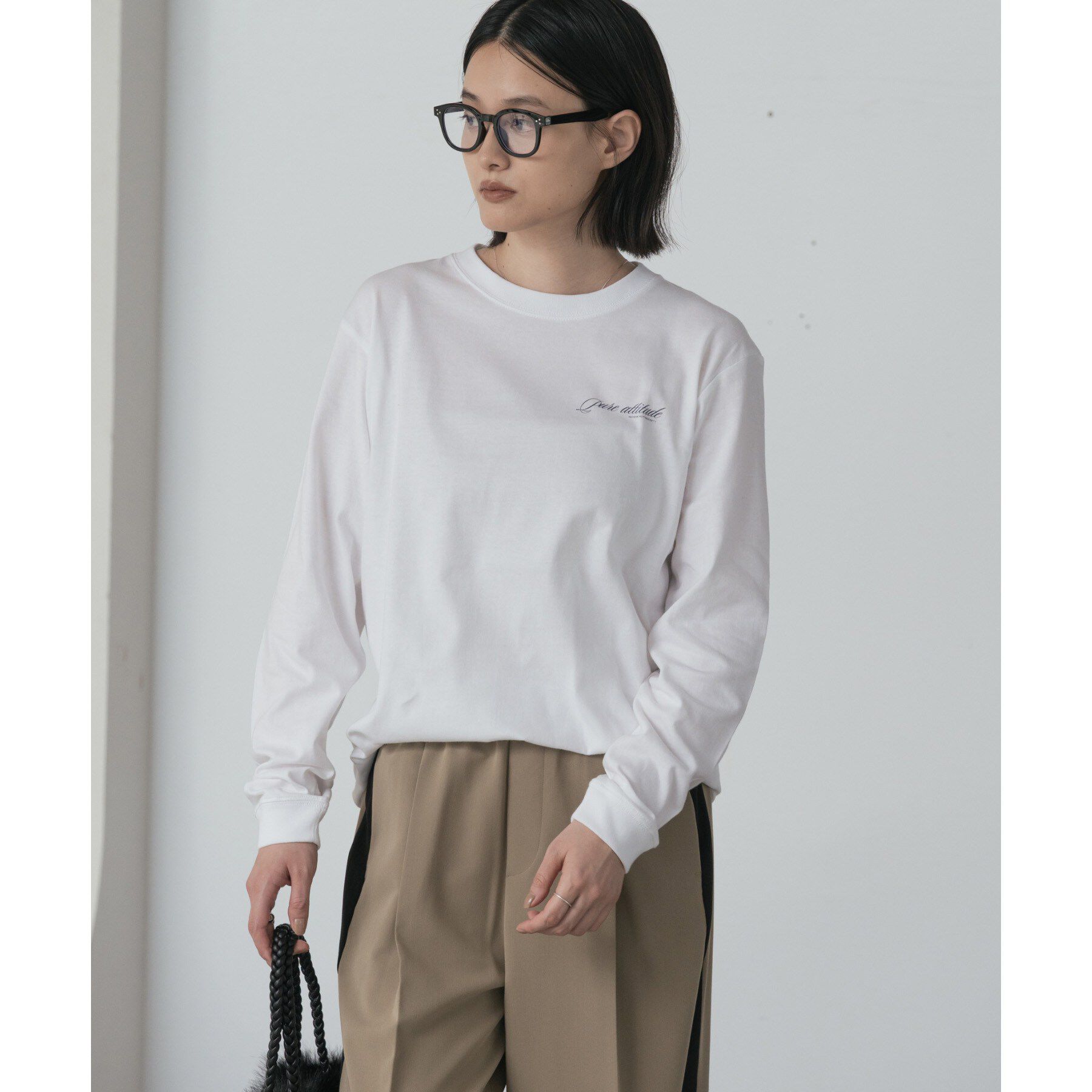 GALLEST「ワンポイントロゴロンT【LIVE紹介／上枝みどりさん着用】」|Tシャツ・カットソー|ホワイト(001)