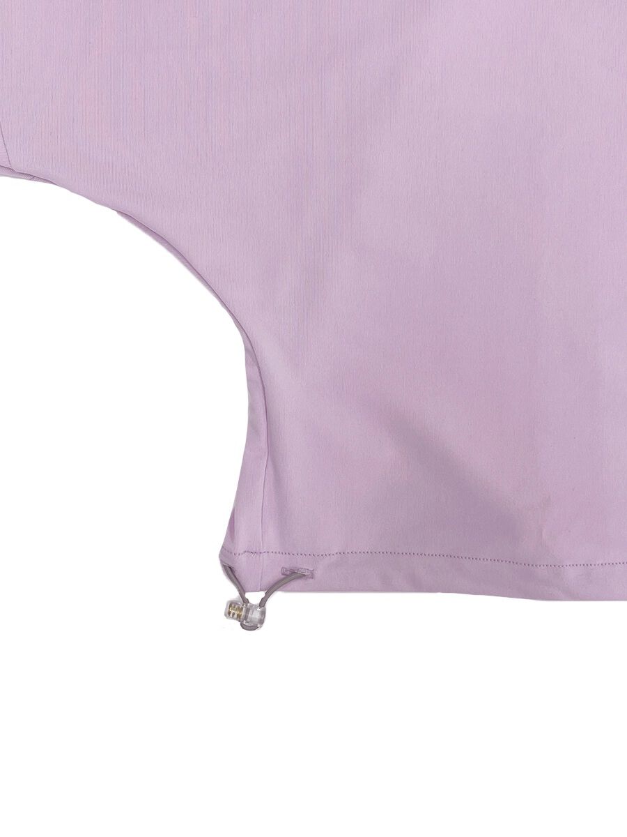 ALBOVE「【ECO BLUE】エコ素材ストレッチクロップド丈トップス」|スポーツ|