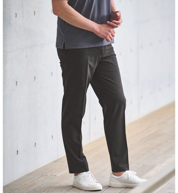 UNITED ARROWS green label relaxing「【WEB限定】JUST fit トロピカル イージー スラックス -2WAYストレッチ-」|スラックス|BLACK