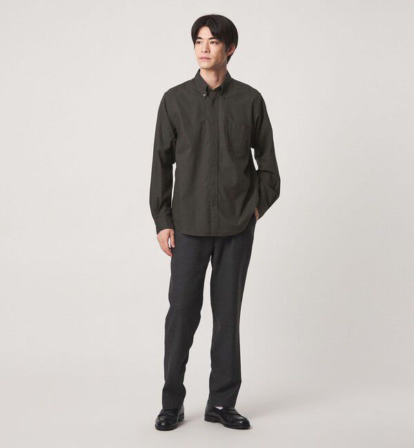 UNITED ARROWS green label relaxing「ナチュラルフィット ビエラボタンダウン 長袖 シャツ」|シャツ・ブラウス|