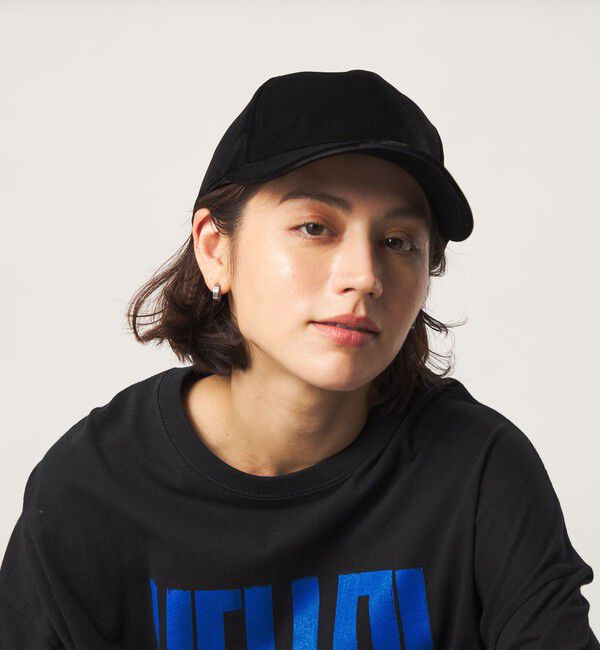UNITED ARROWS green label relaxing「ベルベット調 キャップ UVカット」|キャップ・キャスケット|