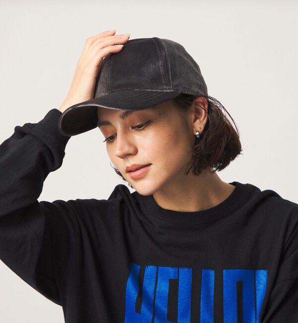 UNITED ARROWS green label relaxing「ベルベット調 キャップ UVカット」|キャップ・キャスケット|