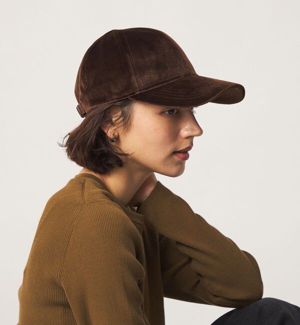 UNITED ARROWS green label relaxing「ベルベット調 キャップ UVカット」|キャップ・キャスケット|MD.BROWN
