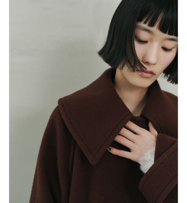 EMMEL REFINES「＜EMMEL REFINES＞EM Wボタン ビッグカラー テントコート」|その他|