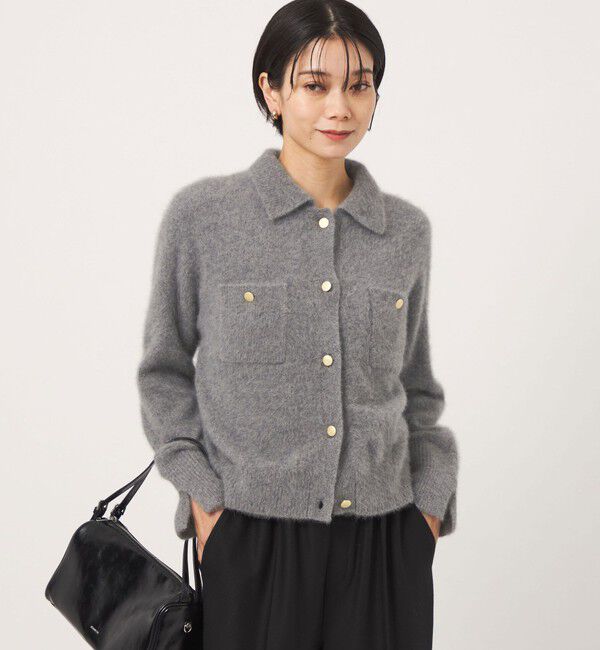 UNITED ARROWS green label relaxing「【結論シリーズ】凛とヘアリーカーデ」|カーディガン|