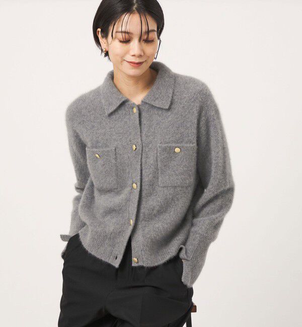 UNITED ARROWS green label relaxing「【結論シリーズ】凛とヘアリーカーデ」|カーディガン|